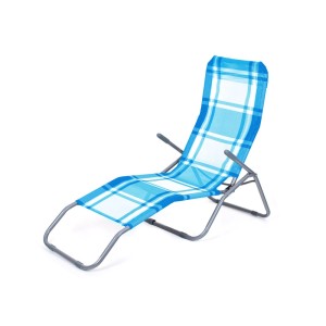 Happy Garden Ležalnik prekucni moder karo