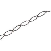 LUX-TOOLS Okrasna veriga Štiriroba Ukrivljeni členi Črna 2,8 mm x 2,8 mm Metrsko