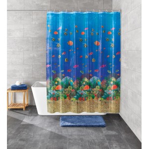 Kleine Wolke Zavesa za prhanje Maldivi 180 cm x 200 cm Multicolor