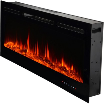 El Fuego LED električni kamin Luzern z ogrevanjem zatemnilen 1,8 kW