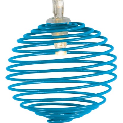 Solarna svetlobna LED-veriga Pisana 10 LED spiralnih latern