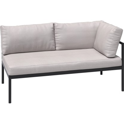 Sedežna garnitura Lankin 3-delna iz aluminija antracitno bež 230 x 170 cm