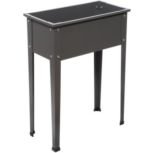 Floraworld Visoka greda Season antracitne barve 60 cm x 30 cm x 80 cm