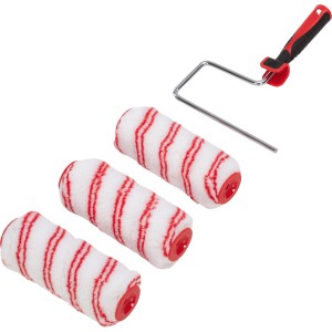 Komplet barvnih valjčkov za gladke stene 4-delni.