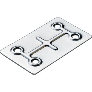 Hettich Povezovalna pločevina 40 mm x 66 mm jeklo pocinkano 1 kos