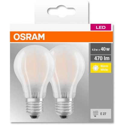 Osram LED žarnica Base klasična oblika E27/4 W 470 lm topla bela