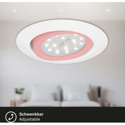 Briloner LED vgradna svetilka bela