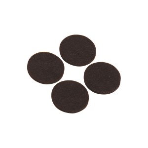 Klobučevinasti drsniki Samolepilni Ø 35 mm 4 kosov Rjave barve