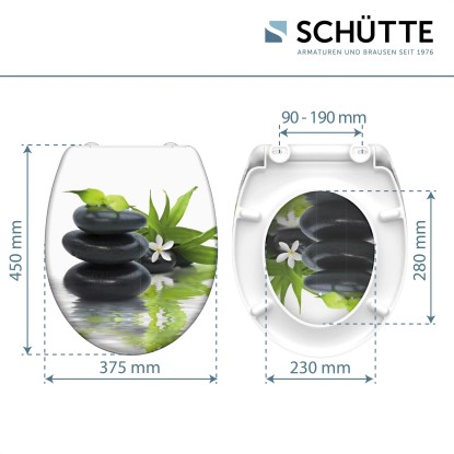 WC-deska Schütte Jasmin duroplast avtomatsko spuščanje hitro odpenjanje