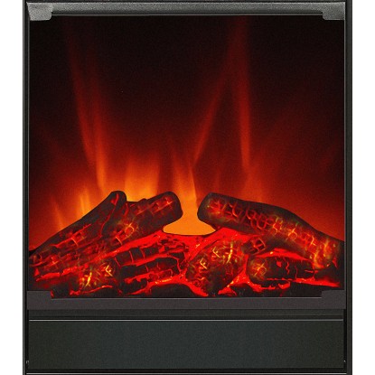 EL Fuego Električni kamin Tessin Črn z grelnikom zatemnilen 1,8 kW