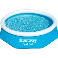 Bestway Nadzemni bazen Fast Set Ø 244 cm x 61 cm okrogel