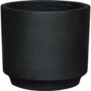 Lonec za rastline Terrazzo 32 cm x Ø 35 cm črn