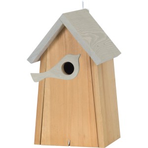 Valilnica s figuro ptice velika FSC® rjava-svetlo siva