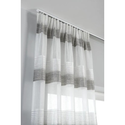 Gardinia Komplet aluminijastih vodil za zavese LUNA 1-kanalno Bela 160 cm
