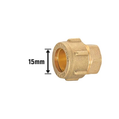 Vpenjalni čep Ø 15 mm Medenina
