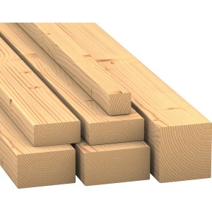 Masivni konstrukcijski les NSI smreka/jelka 120 mm x 120 mm x 2500 mm