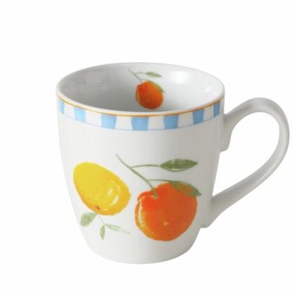 Boltze Jumbo skodelica Fruits 2 vrsti sortiran 10 cm x 10 cm x 14 cm oranžna