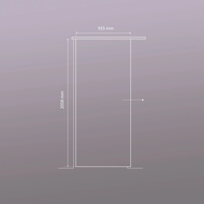 Novadoors Steklena drsna vrata Nova 683 ESG 93,5 cm x 205,8 cm