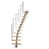 Dolle Sistemske stopnice Graz kovinske s stopnicami in ograjo FSC®