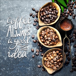 Slika na platnu Anonymus Life & Coffee III 27 cm x 27 cm