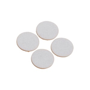 Samolepilna podložka iz filca Ø 35 mm 4 kosi Bele barve