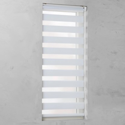 Cocoon Easy Fix dvojna dnevna rolo zavesa bela 90 cm x 220 cm