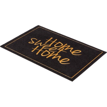 Astra Čistilni predpražnik Homelike 40 x 60 cm Home sweet Home Črna-zlata