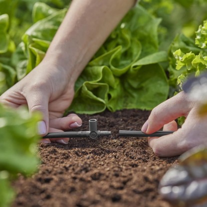 Gardena T-kos za pršne šobe/končni kapljalnik 4,6 mm (3/16") 5 kos