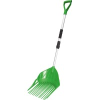 Lopataste grablje za listje 107-145 cm teleskopski ročaj