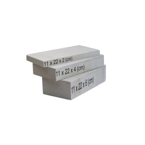 Domofire Šamotna opeka 11 cm x 22 cm x 4 cm svetlo bež