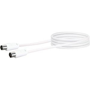 Schwaiger Antenski priključni kabel Bele barve 1,5 m