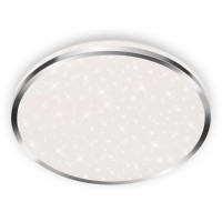 Briloner LED-stropna svetilka Acorus Ø 33 cm Krom