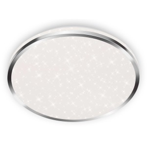 Briloner LED-stropna svetilka Acorus Ø 33 cm Krom