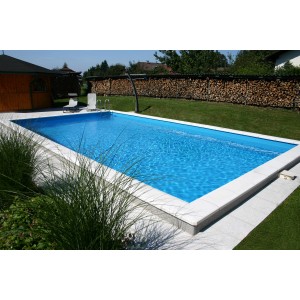 Notranji obloga ovalna 0,8 mm modra 400 cm x 730 cm x 140 cm