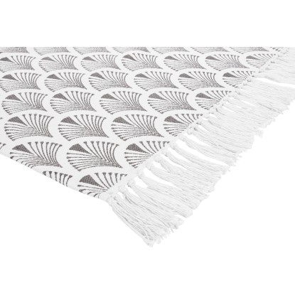 OBI Preproga iz bombaža Vzorčasta Belo-siva 60 x 90 cm
