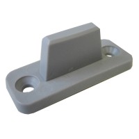 Hettich Nadomestni drsnik za lesena drsna vrata iz plastike siv 3 kosi