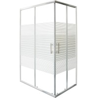 Sanotechnik Kotna tuš kabina P8012C 185 cm x 120 x 80 cm