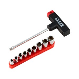 Komplet izvijačev za matice s T-ročajem 10-delni
