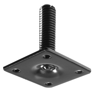 Hettich Montažna plošča za nogo za mizo z navojem M10 90 mm x 90 mm