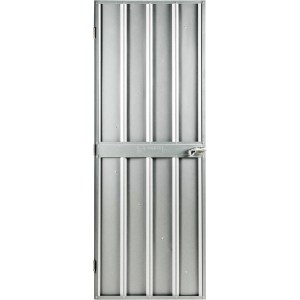 Globel Komplet za krilna vrata 1 za kovinske vrtne lope kovinsko srebrni
