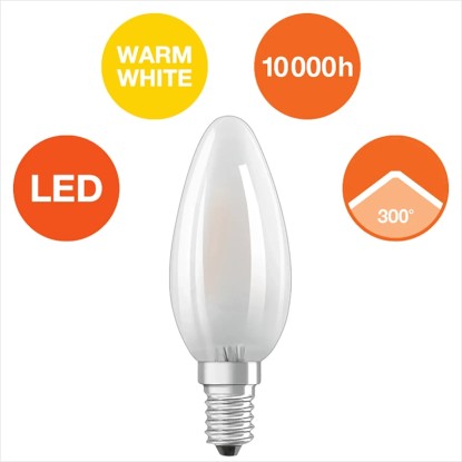 Osram LED-sijalka E14 v obliki sveče 4 W 470 lm 5 kosov 3,5 x 3,5 cm (V x Ø)