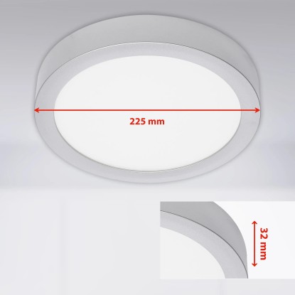 Briloner LED stropna in stenska svetilka Fire mat krom nevtralna bela svetloba