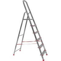 Alve Aluminijasta lestev enostranska 6 stopnic do 120 kg