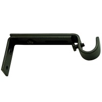Gardinia Stenski nosilec Memphis črni 10 cm - 14 cm 2-delni komplet