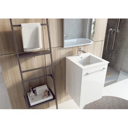 Maximus Umivalnik 40 cm Cheese/Qubo keramika bela