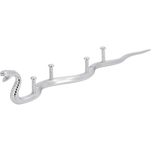 Siro Letev s kljukicami 2088 kovina sijajno kromirana dolžina 369 mm 4 kavlji