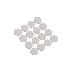 Klobučevinasti drsniki Samolepilni Ø 22 mm 16 kosov Bele barve