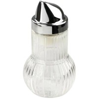 Fackelmann Sladkornica Rubin steklena 160 ml srebrna/prozorna