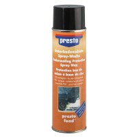 Presto Zaščitni premaz za podvozje Vosek v pršilu Črna barva 500 ml