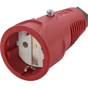 Zaščitna kontaktna gumijasta spojka rdeča dolga